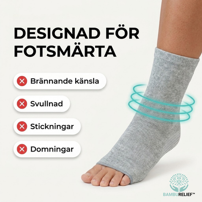 BambuRelief™ Stödstrumpa - Naturligt stöd för ömma fötter