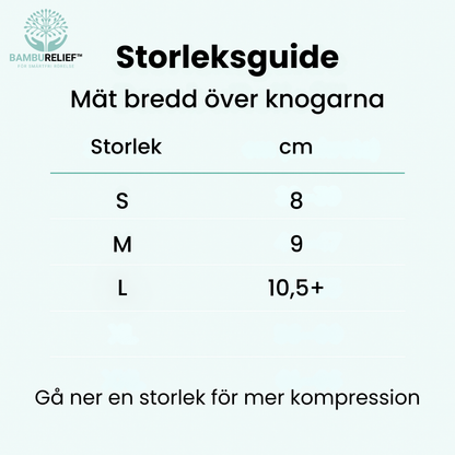 BambuRelief™ Kompressionshandskar – Naturlig lindring för värkande händer